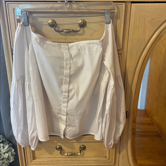 Express Tops - Express Off The Shoulder Blouse.